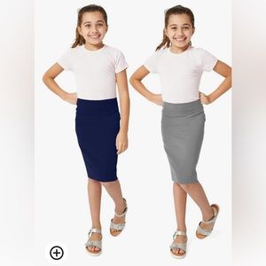 Girls adorable pencil skirts set of 2)